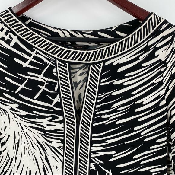 Black and white BCBG Maxazria shirt dress size medium - Picture 4 of 7